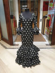 Cheap Flamenco Dresses on Sale. Mod. Tango Negro Lunar Blanco. Size 42 115.70€ #50760TANGONG42